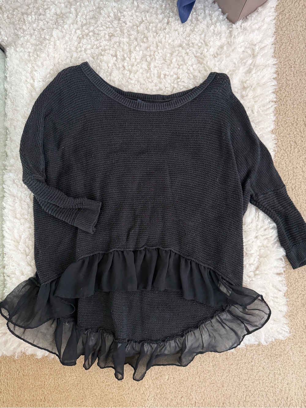 American Eagle Outfitters Black Knit Sweater